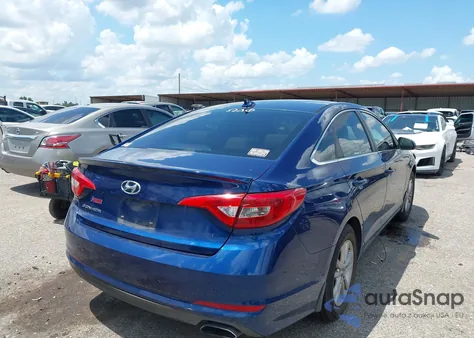 2016 Hyundai Sonata Se from USA, damaged, VIN 5NPE24AF4GH380435